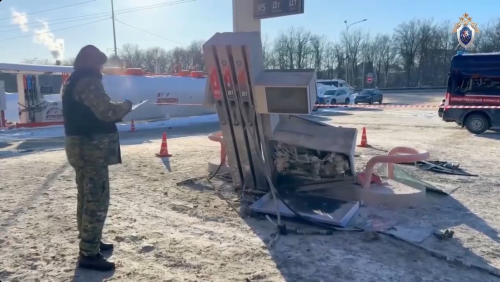 скриншот видео. Следком Самары.