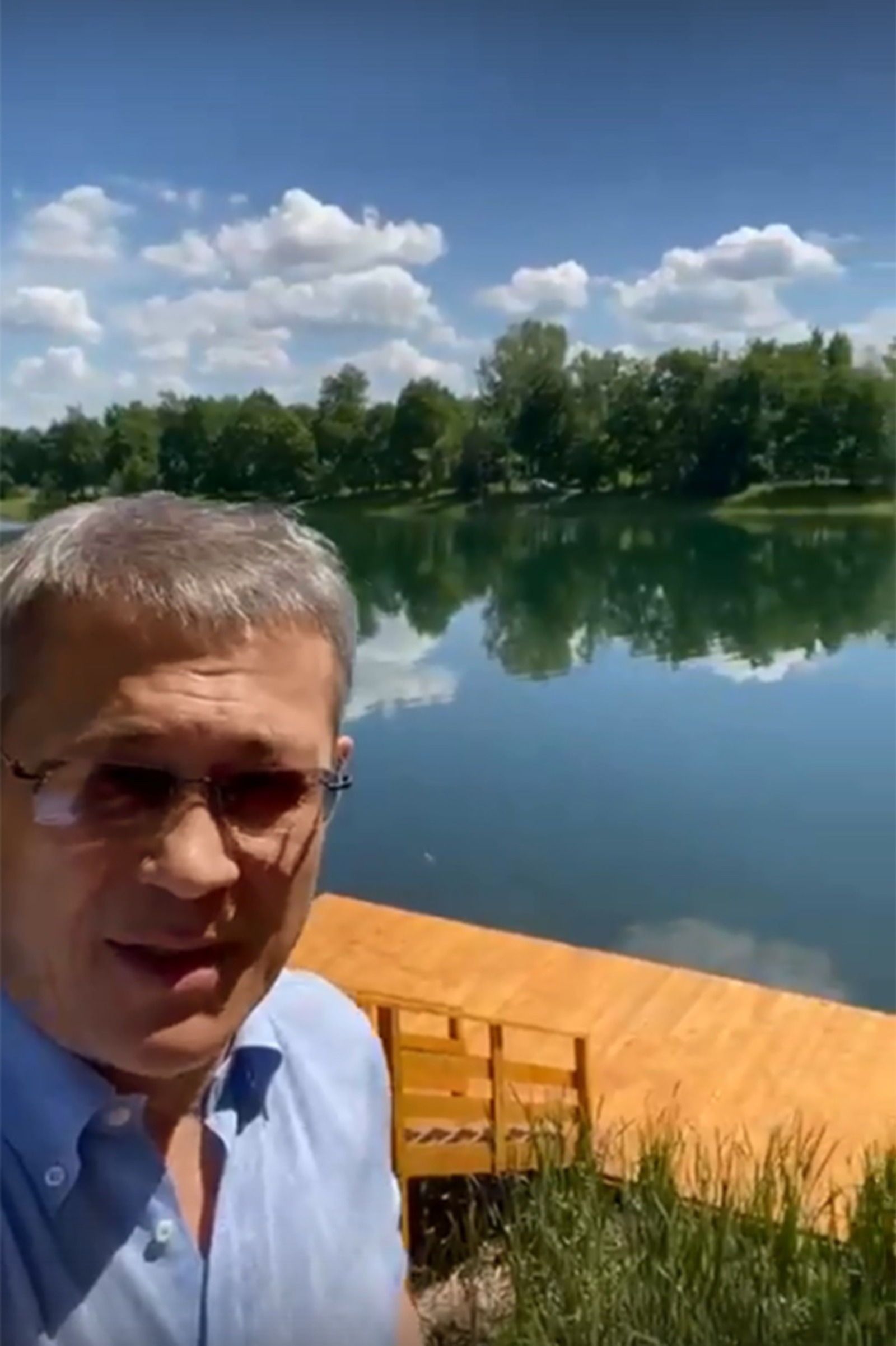 Vk, личная страница Радия Хабирова, скрин видео.