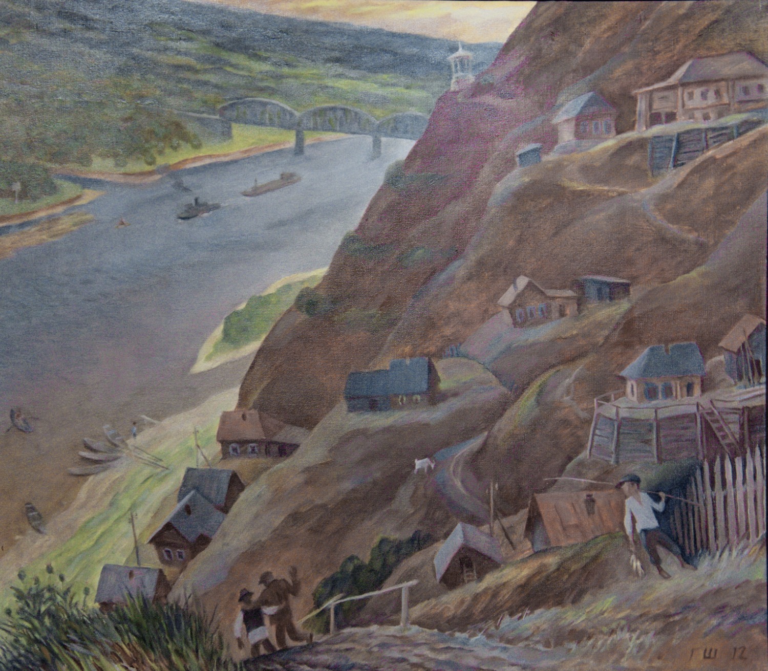 предоставлено автором. Местные Дубнячки. Картина Г.В.Шуршина.