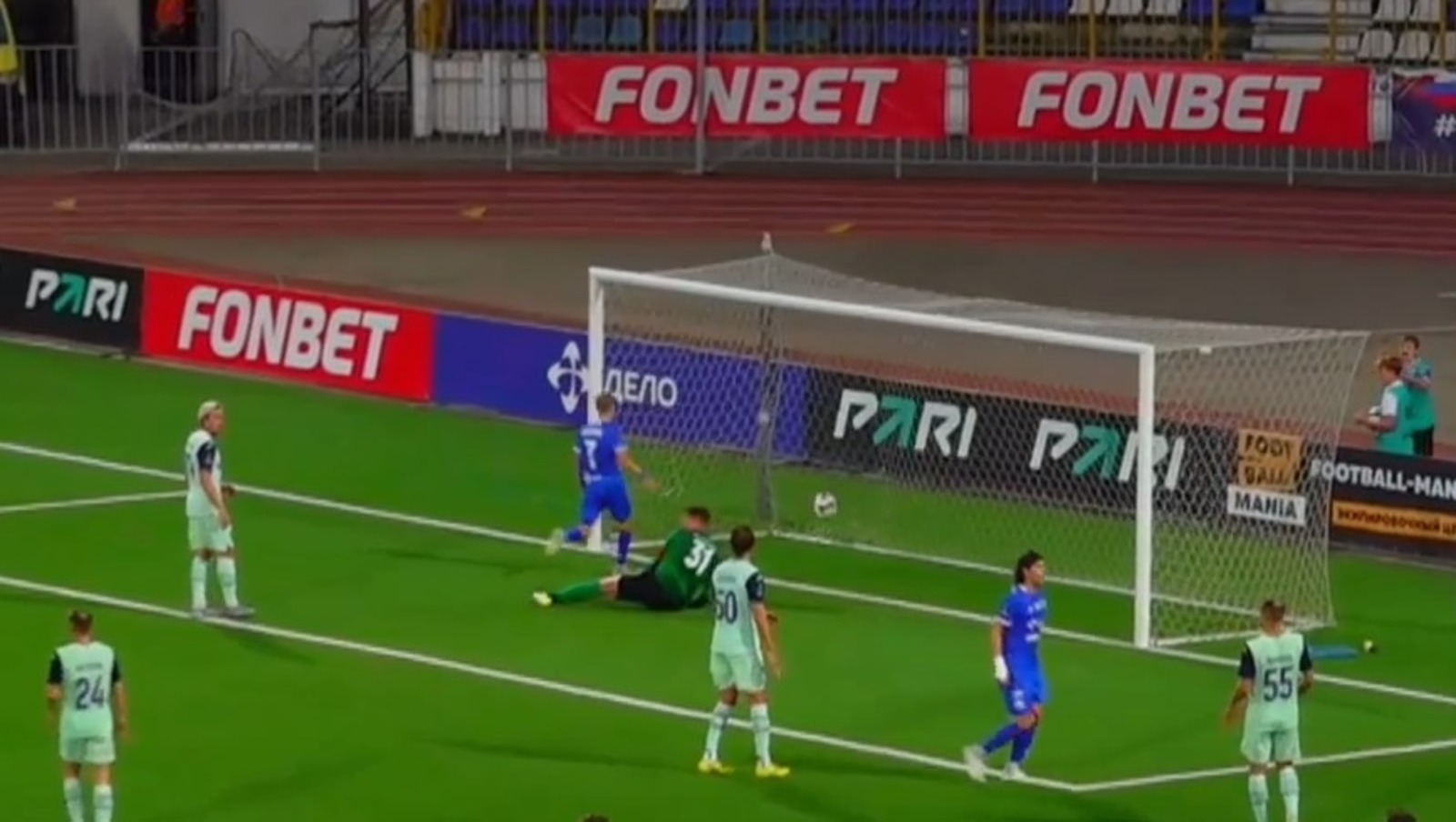 скриншот видео матча.