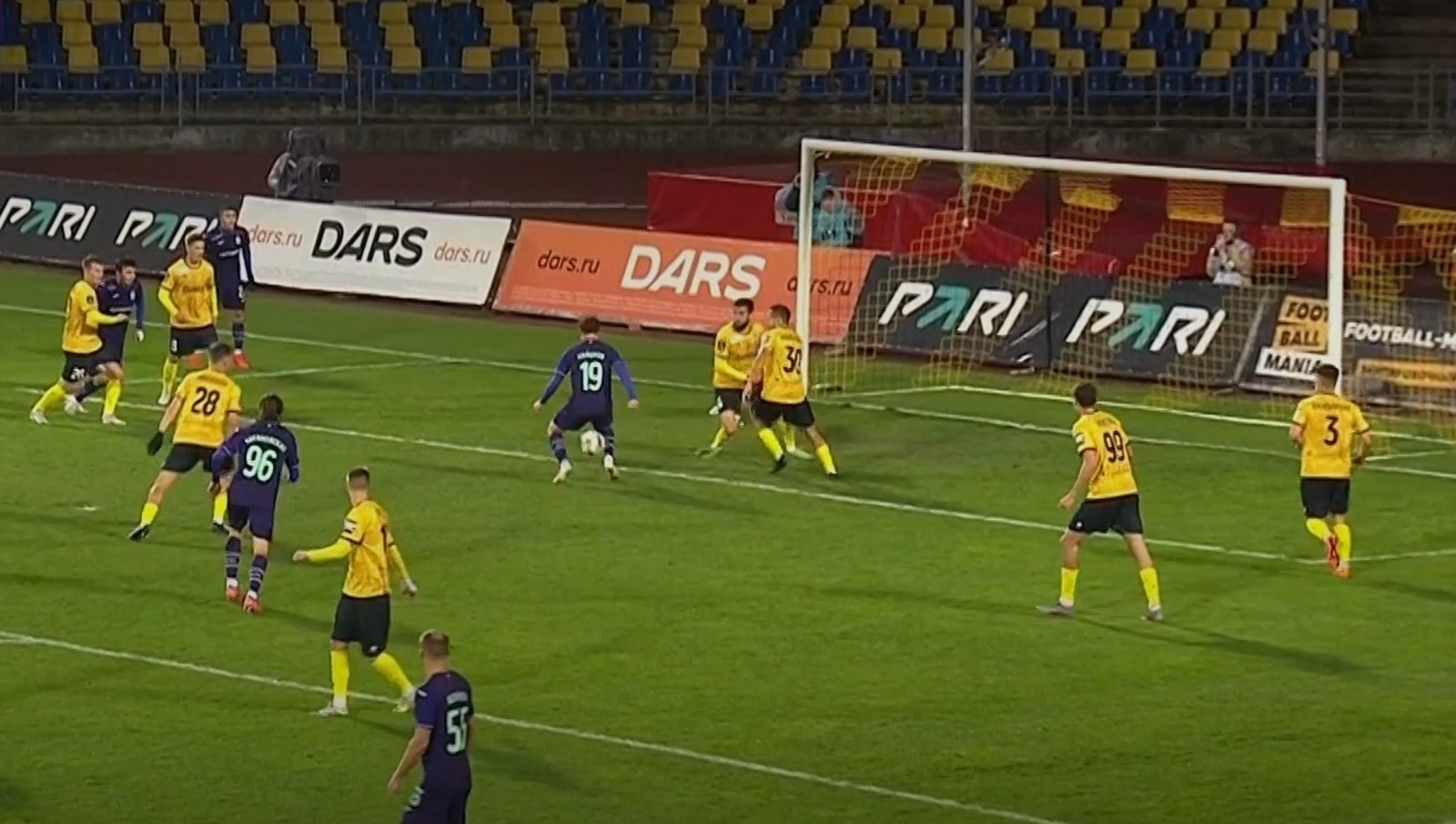 скриншот видео матча.