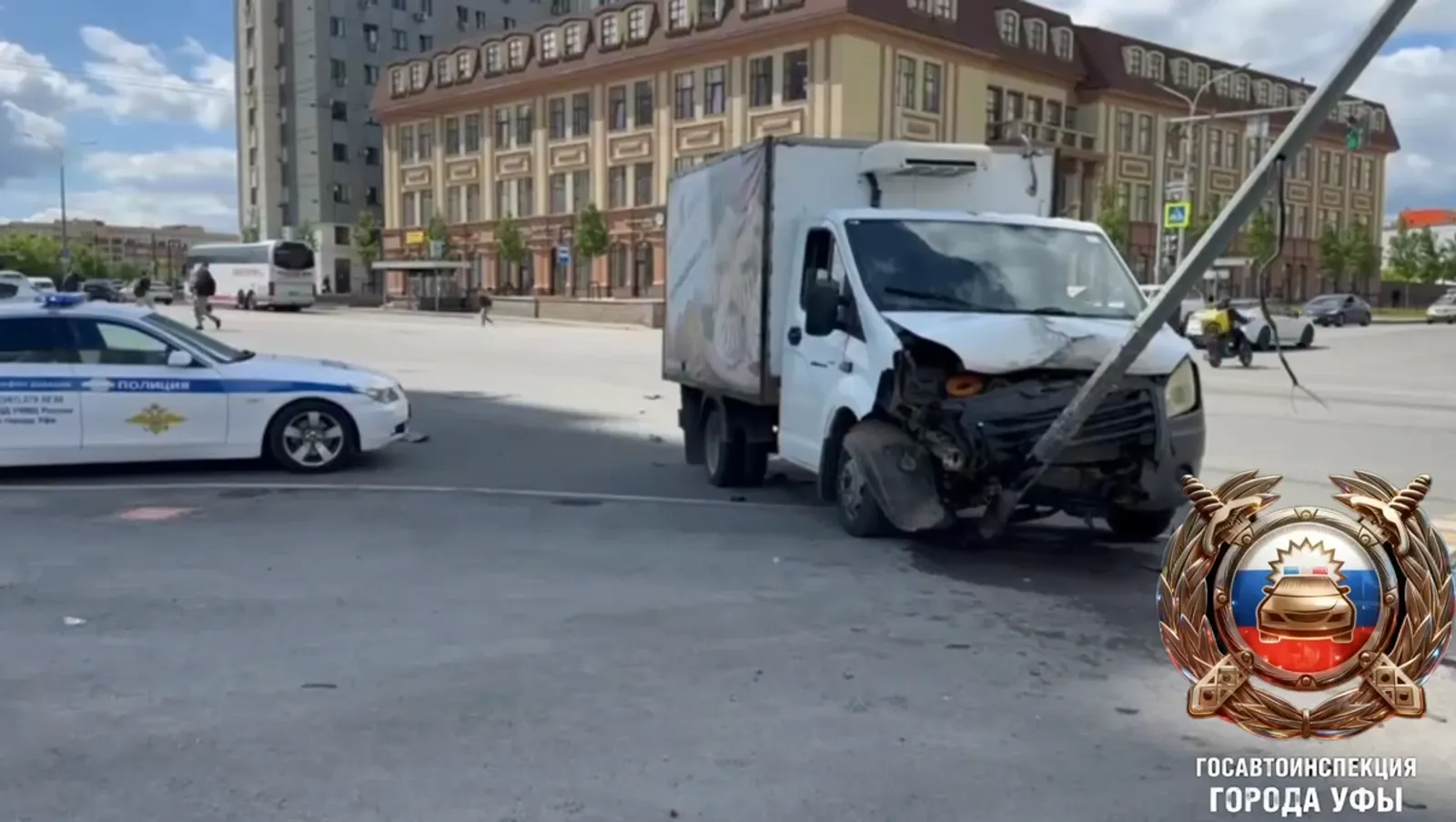 скриншот видео. Госавтоинспекция Уфы.