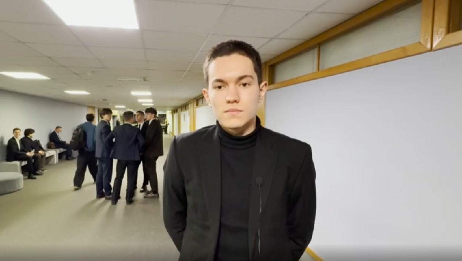 скриншот видео. пресс-служба Главы РБ Студент МЭИ Вадим Суфияров.