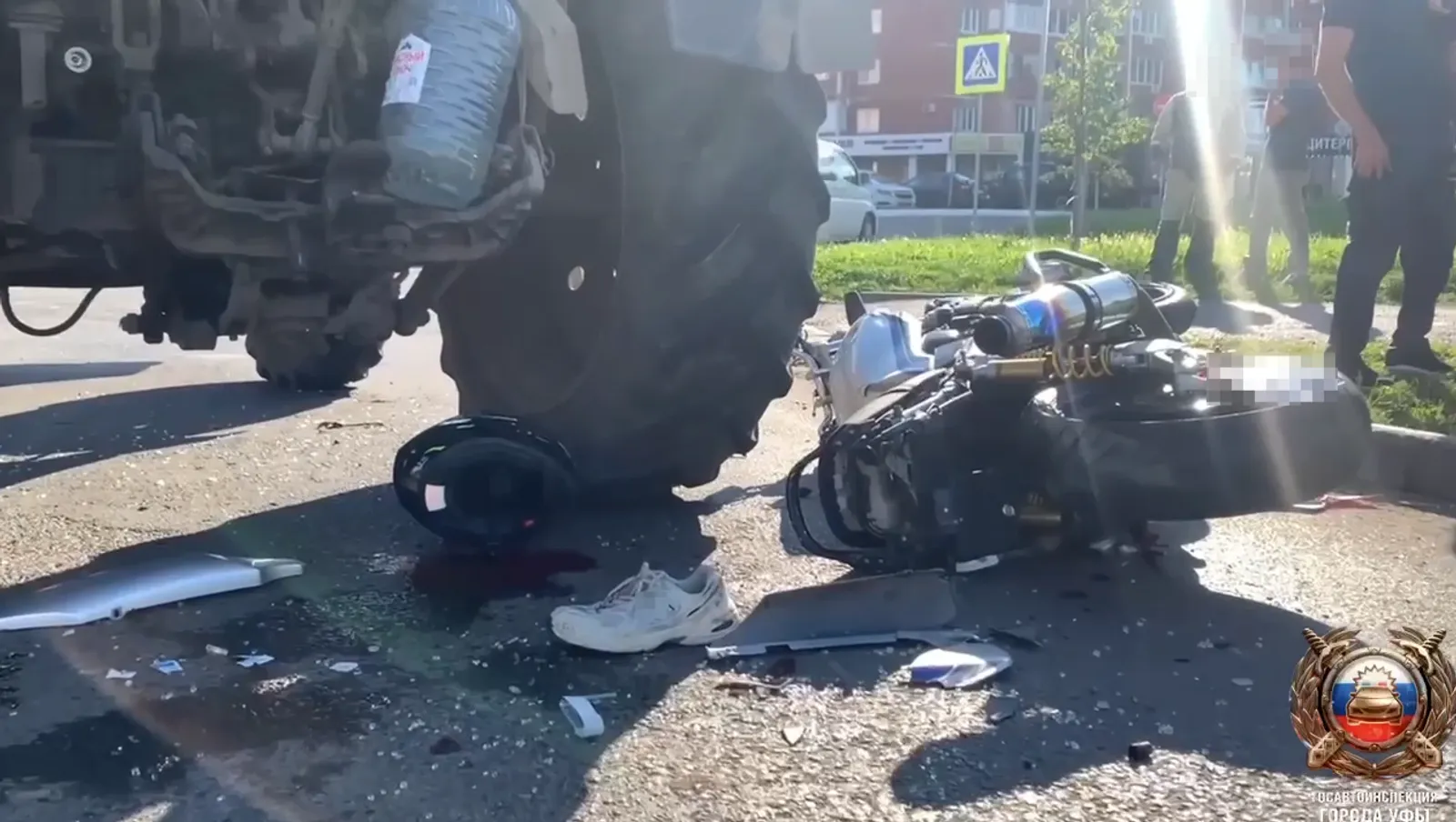 скриншот видео.  Госавтоинспекция Уфы.