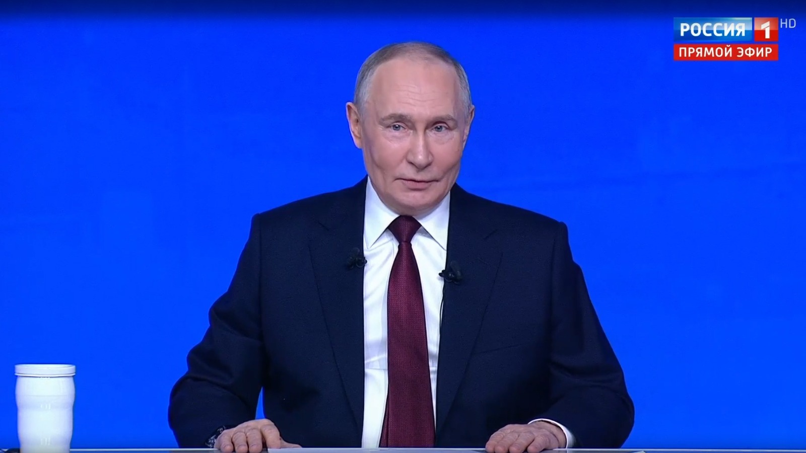 «Итоги года с Владимиром Путиным». скриншот видео.