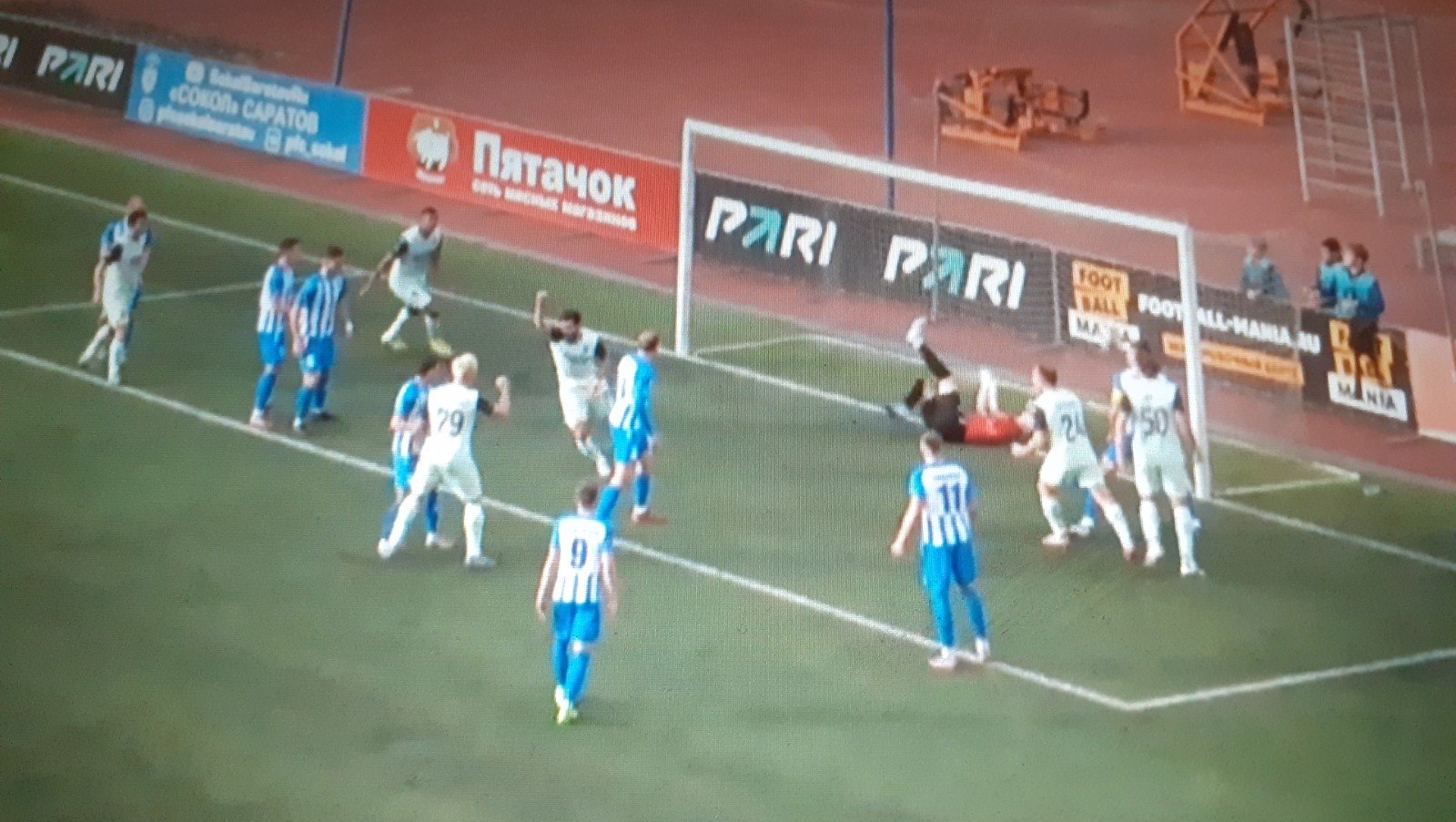 скриншот видео матча.