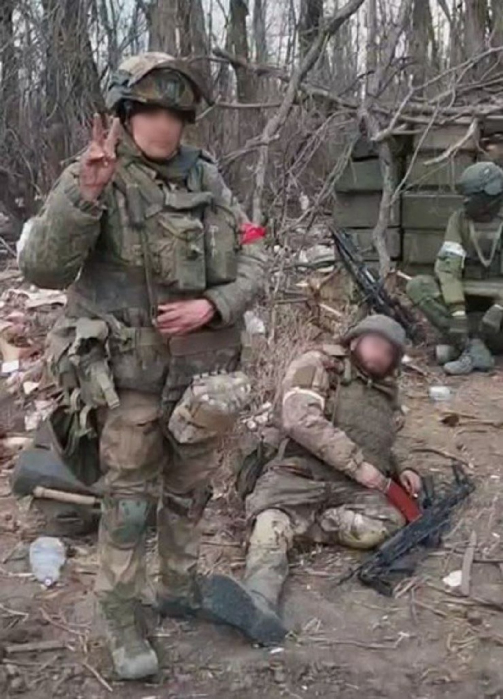 скриншот видео из телеграм-канала "Башкирский батальон".