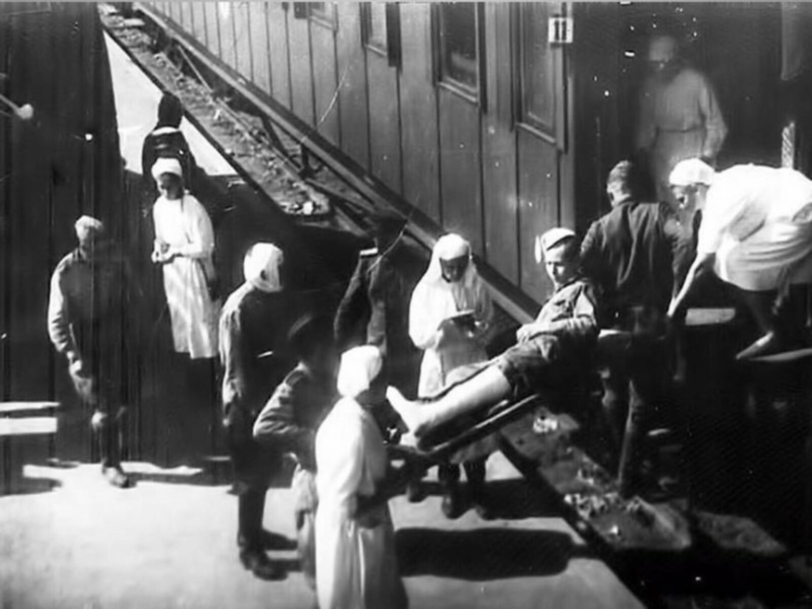 Военно-санитарный поезд. Фото предоставлено автором.