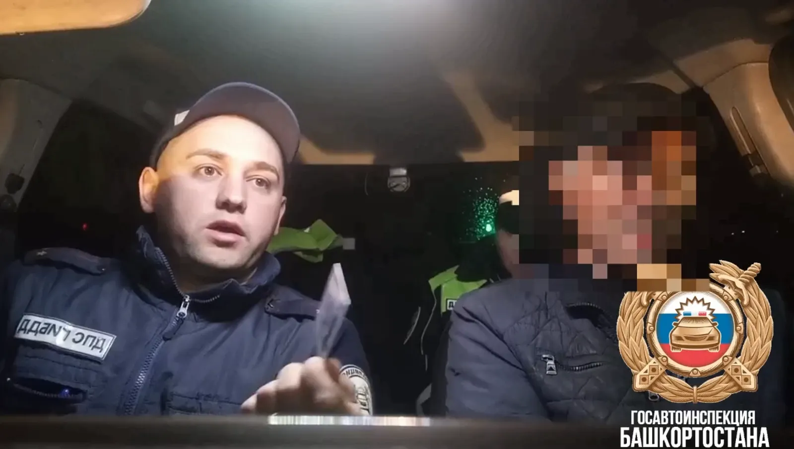 скриншот видео.  Госавтоинспекция РБ.