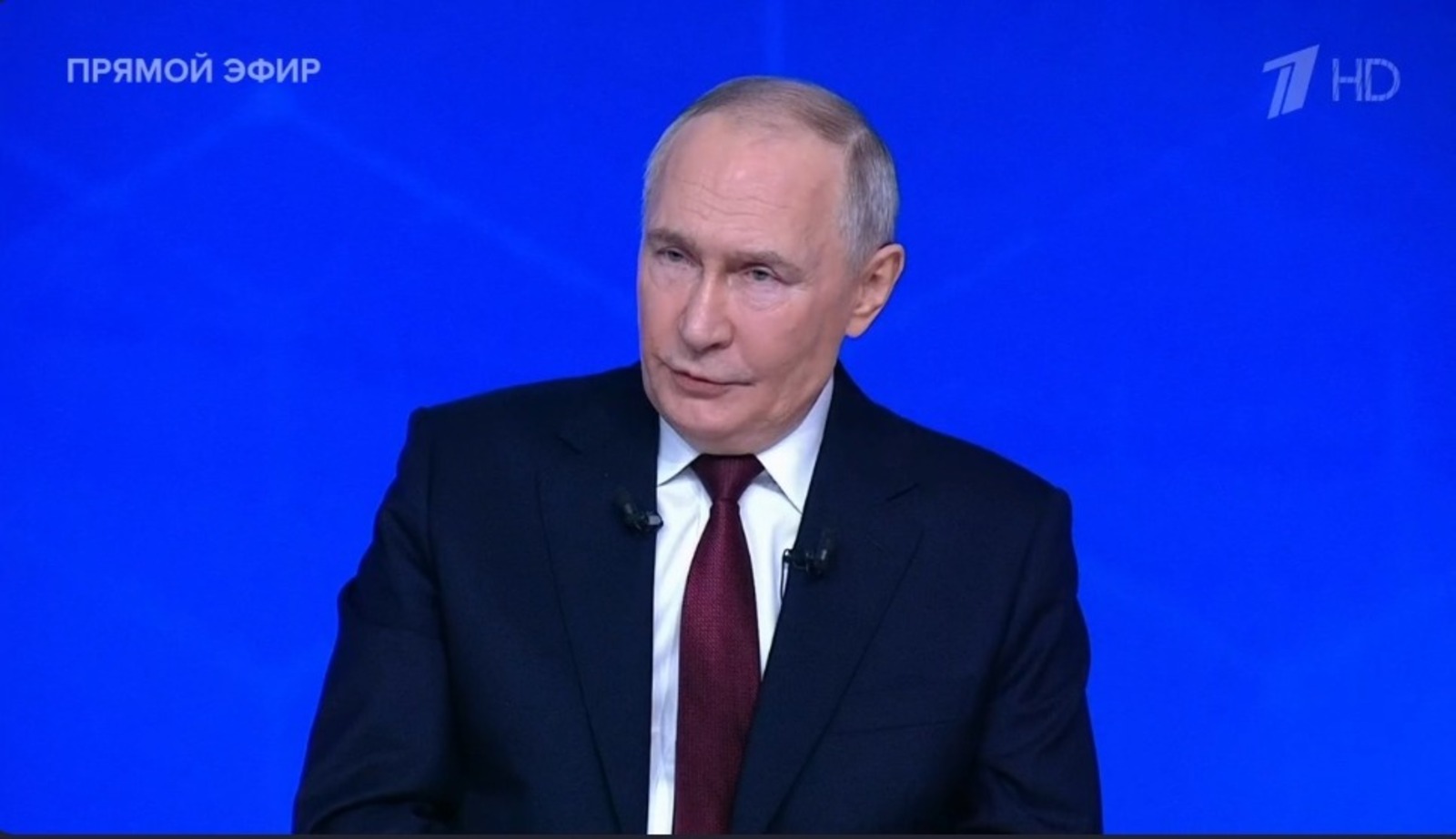 «Итоги года с Владимиром Путиным». скриншот видео.