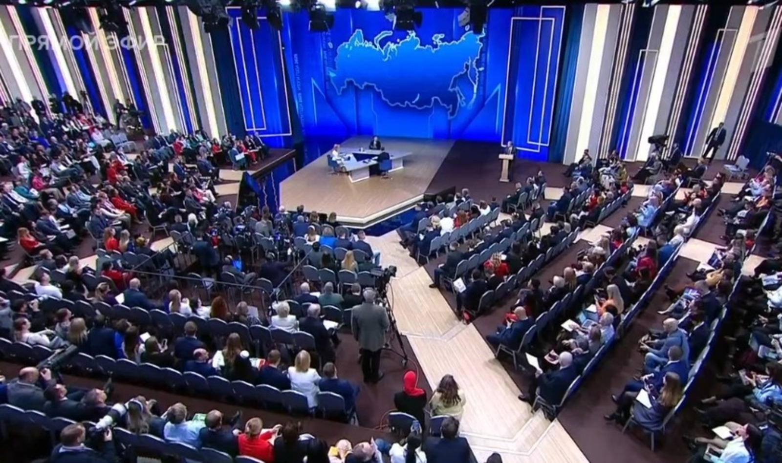 «Итоги года с Владимиром Путиным». скриншот видео.