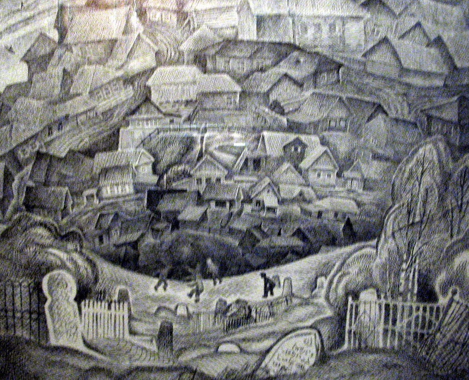 предоставлено автором. Мусульманское кладбище. Картина Г.В.Шуршина.