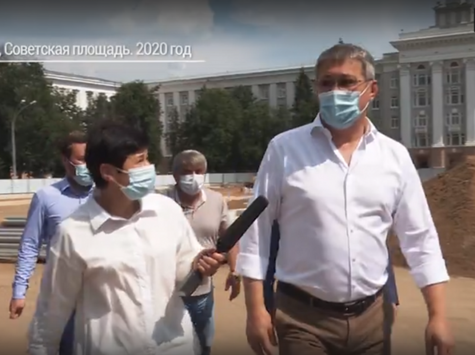 Скрин видео со страницы Радия Хабирова в соцсети.