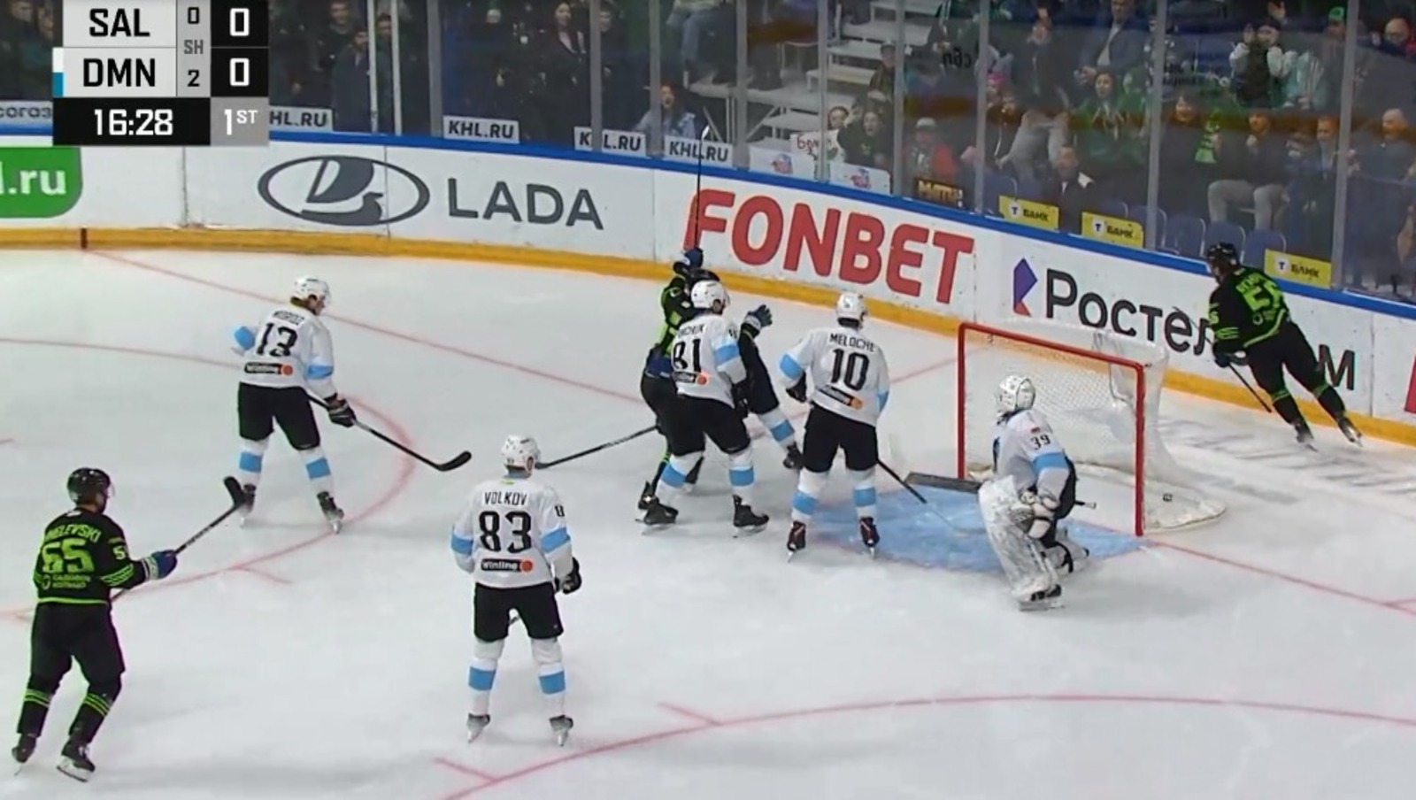 скриншот видео матча.