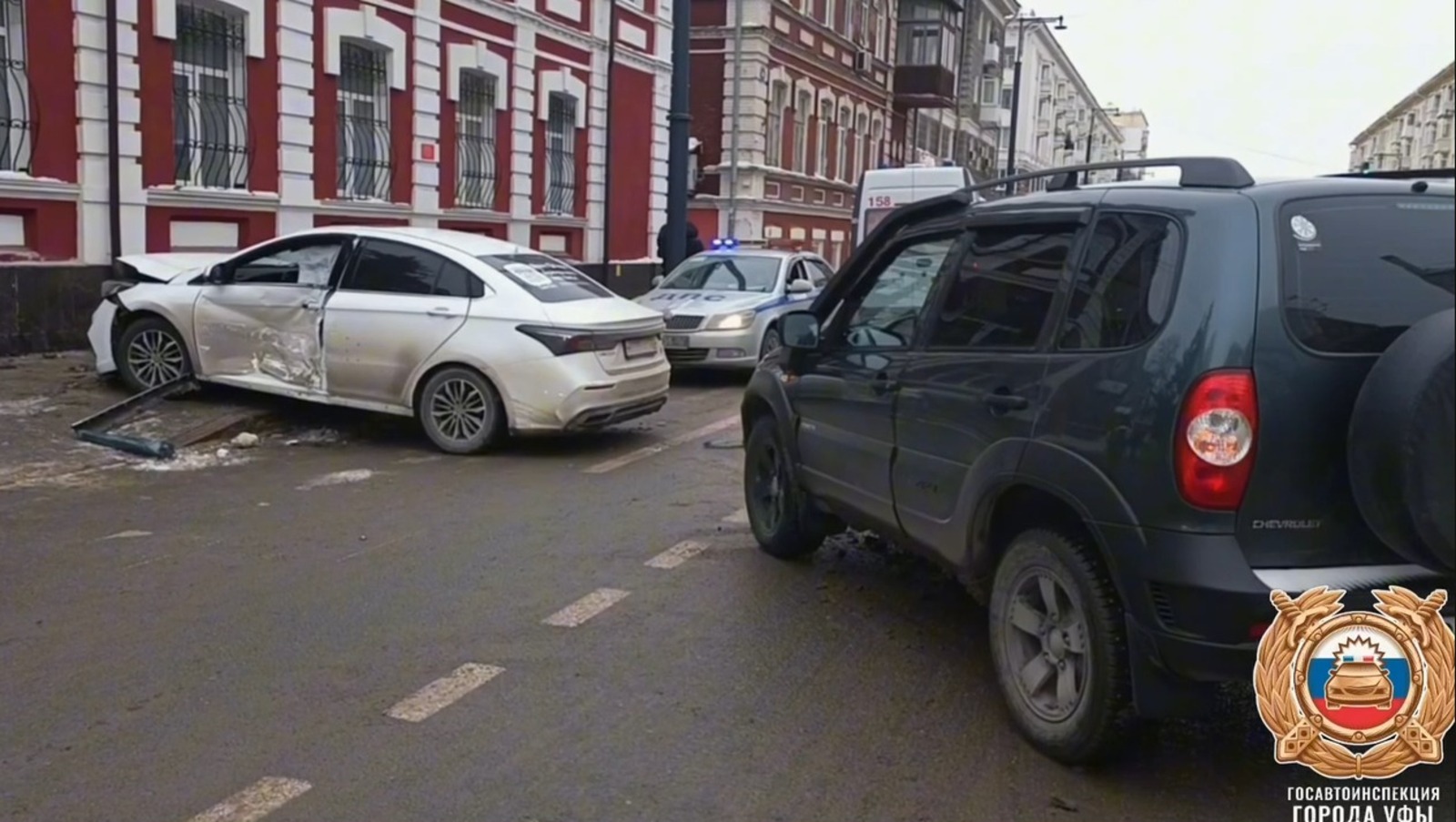 скриншот видео.  Госавтоинспекция Уфы.